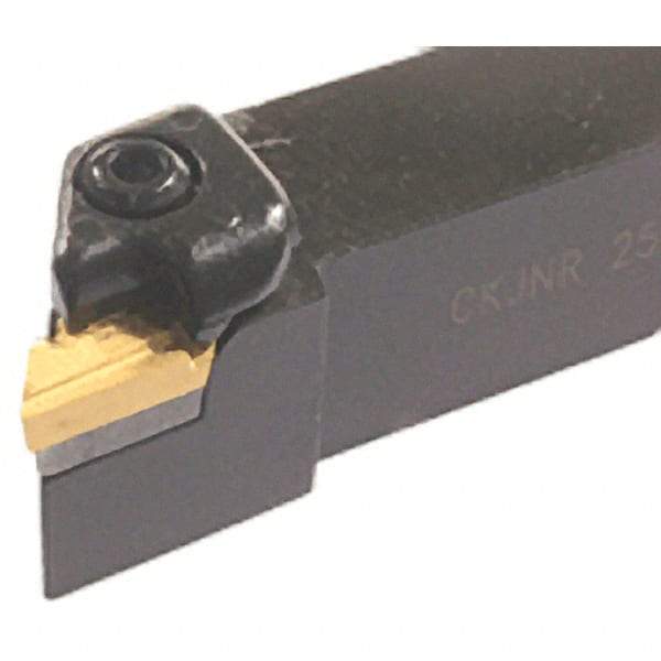 Iscar - CKJN, Right Hand Cut, 93° Lead Angle, 25mm Shank Height x 25mm Shank Width, Negative Rake Indexable Turning Toolholder - 150mm OAL, KN.X Insert Compatibility, Series Isoturn - All Tool & Supply