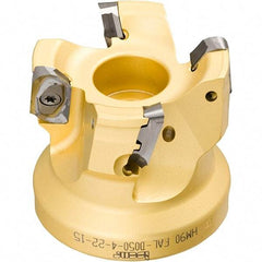 Iscar - Arbor Hole Connection, 0.118" Cutting Width, 14.8mm Depth of Cut, 63mm Cutter Diam, 22mm Hole Diam, 8 Tooth Indexable Slotting Cutter - SDN Toolholder, LNET Insert, Right Hand Cutting Direction - All Tool & Supply