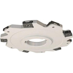 Iscar - Arbor Hole Connection, 0.197" Cutting Width, 22mm Depth of Cut, 80mm Cutter Diam, 22mm Hole Diam, 10 Tooth Indexable Slotting Cutter - SDN Toolholder, LNET Insert, Right Hand Cutting Direction - All Tool & Supply