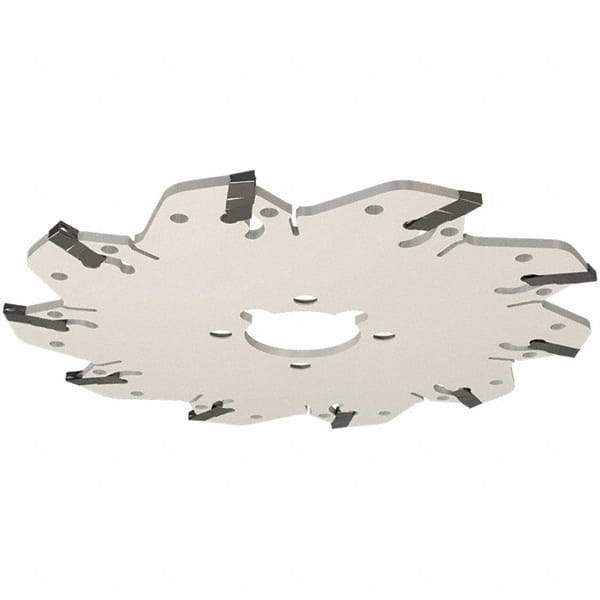 Iscar - Arbor Hole Connection, 0.106" Cutting Width, 39mm Depth of Cut, 160mm Cutter Diam, 32mm Hole Diam, 10 Tooth Indexable Slotting Cutter - GM-DG Toolholder, GIM, GIMY, GIP, GIPA Insert, Right Hand Cutting Direction - All Tool & Supply