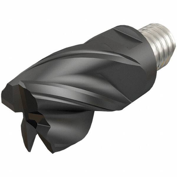 Iscar - MM EC-CF Grade IC908 Carbide End Milling Tip Insert - TiAlN Finish, 4 Flutes, 16mm Cutting Diam, 12mm Depth of Cut, 20.5mm Extension, 0.02" Cnr Rad, 38° Helix - All Tool & Supply