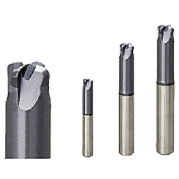 Iscar - 3/8", 4 Flute, Single End, Solid Carbide, 0.059" Corner Radius End Mill - 3" OAL, Right Hand Flute, 0.02" LOC, Right Hand Cut, 1.2" Extended Reach - All Tool & Supply