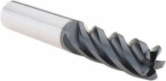 Iscar - 5/8", 5 Flute, Single End, Solid Carbide, 0.06" Corner Radius End Mill - 4" OAL, 38° Helix, Right Hand Flute, 1.56" LOC, Right Hand Cut - All Tool & Supply