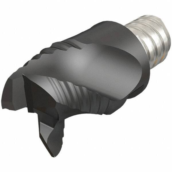 Iscar - MM ERA Grade IC08 Carbide End Milling Tip Insert - Uncoated, 3 Flutes, 25mm Cutting Diam, 19mm Depth of Cut, 37mm Extension, 0.008" Cnr Rad, 45° Helix - All Tool & Supply