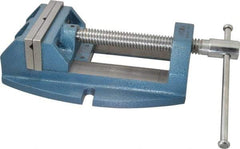 Wilton - 5" Jaw Opening Capacity x 2-1/8" Throat Depth, Horizontal Drill Press Vise - 5" Wide x 2-1/8" High Jaw, Stationary Base, Standard Speed, 12-3/4" OAL x 4.4" Overall Height, Cast Iron - All Tool & Supply