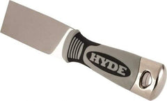 Hyde Tools - 1-1/2" Wide Stainless Steel Putty Knife - Stiff, Cushioned Grip Handle - All Tool & Supply