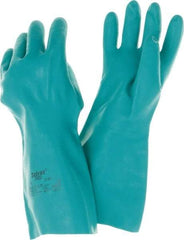 Ansell - 15" Long, 22 mil Thick, Chemical Resistant Gloves - Green - All Tool & Supply