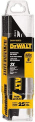 DeWALT - 6" Long x 1" Thick, Bi-Metal Reciprocating Saw Blade - Straight Profile, 14 to 18 TPI, Toothed Edge - All Tool & Supply