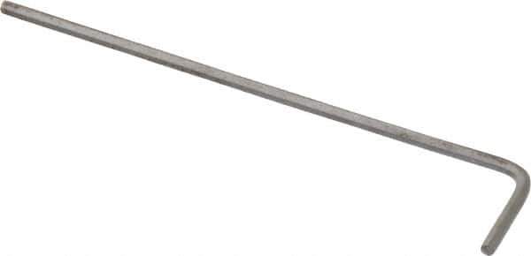 Paramount - 2mm Hex, Long Arm, Hex Key - 3-3/16" OAL, Steel, Metric System of Measurement - All Tool & Supply