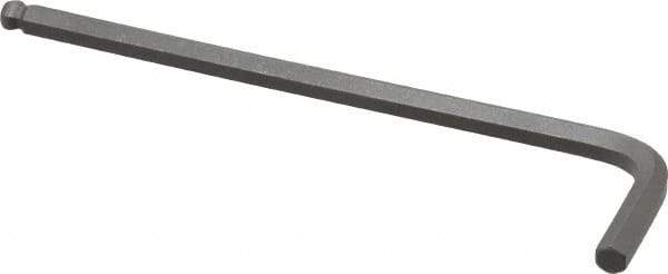 Paramount - 6mm Hex, Long Arm, Ball End Hex Key - 5-1/2" OAL, Steel, Metric System of Measurement - All Tool & Supply