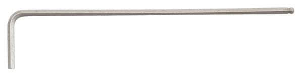 Paramount - 2mm Hex, Long Arm, Ball End Hex Key - 3-3/16" OAL, Steel, Metric System of Measurement - All Tool & Supply