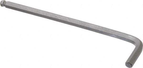 Paramount - 7/32" Hex, Long Arm, Ball End Hex Key - 4-7/8" OAL, Steel, Inch System of Measurement - All Tool & Supply