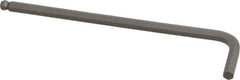 Paramount - 3/16" Hex, Long Arm, Ball End Hex Key - 4-1/2" OAL, Steel, Inch System of Measurement - All Tool & Supply