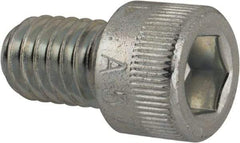 Made in USA - 5/16-18 UNC Hex Socket Drive, Socket Cap Screw - Alloy Steel, Zinc-Plated Finish, Fully Threaded, 1/2" Length Under Head - All Tool & Supply