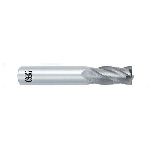 ‎1/8″ Dia. × 1/8″ Shank × 1/2″ DOC × 1-1/2″ OAL, Carbide, Bright, 4 Flute, Square, Solid End Mill - All Tool & Supply