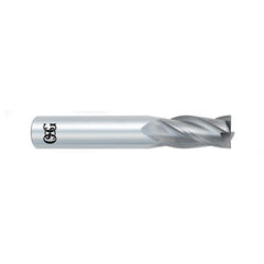 ‎3/32″ Dia. × 1/8″ Shank × 5/16″ DOC × 1-1/2″ OAL, Carbide, Bright, 4 Flute, Square, Solid End Mill - All Tool & Supply