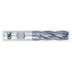 5/8 x 5/8 x 2-1/2 x 4-5/8 4 Fl HSS-CO Roughing Non-Center Cutting End Mill -  TiCN - All Tool & Supply