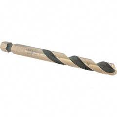 Made in USA - 9/32" High Speed Steel, 135° Point, Hex Shank Maintenance Drill Bit - All Tool & Supply