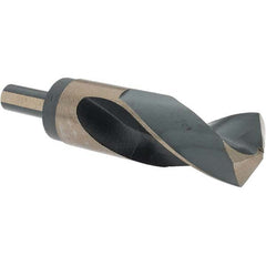 Made in USA - 1-3/16" High Speed Steel, 118° Point, Round with Flats Shank Maintenance Drill Bit - All Tool & Supply