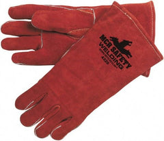 MCR Safety - Size L Lined Leather Welding Glove - Gauntlet Cuff - All Tool & Supply