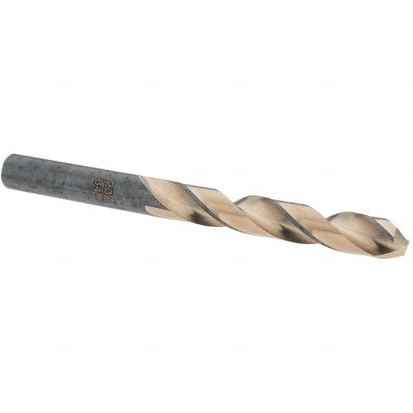 Made in USA - 23/64" High Speed Steel, 135° Point, Round with Flats Shank Maintenance Drill Bit - All Tool & Supply