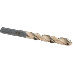 Made in USA - 23/64" High Speed Steel, 135° Point, Round with Flats Shank Maintenance Drill Bit - All Tool & Supply