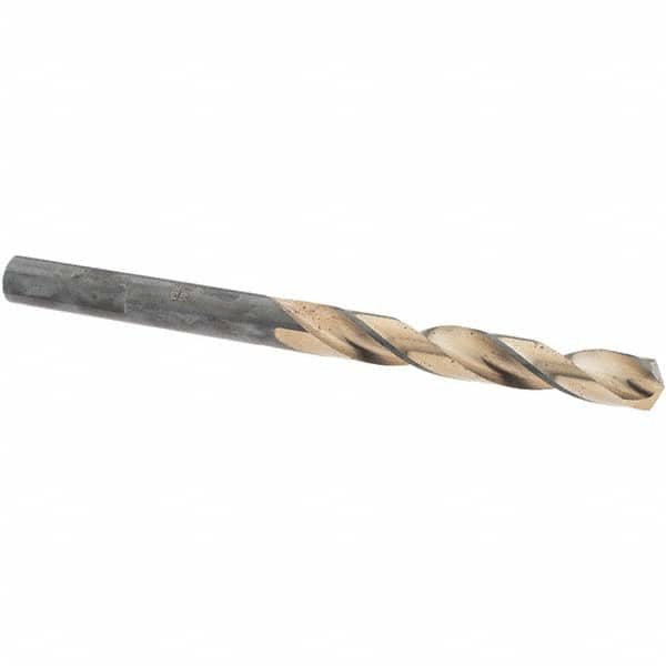 Made in USA - 9/32" High Speed Steel, 135° Point, Round with Flats Shank Maintenance Drill Bit - All Tool & Supply