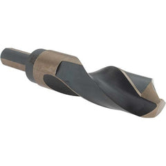 Made in USA - 15/16" High Speed Steel, 135° Point, Round with Flats Shank Maintenance Drill Bit - All Tool & Supply