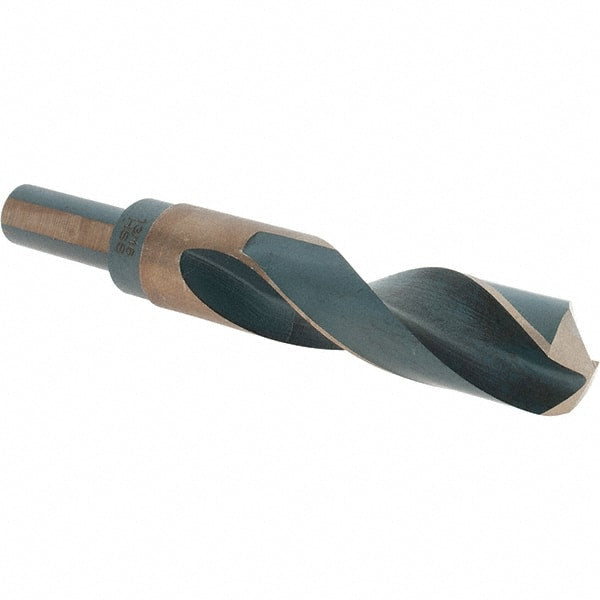 Made in USA - 13/16" High Speed Steel, 135° Point, Round with Flats Shank Maintenance Drill Bit - All Tool & Supply