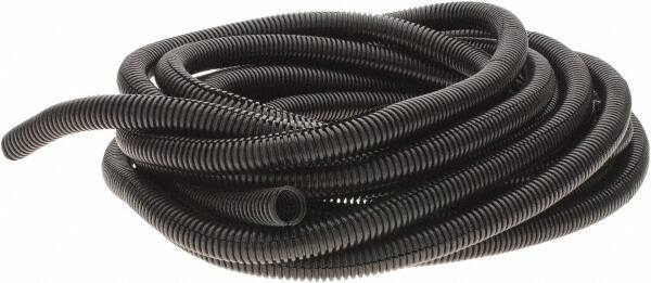 Value Collection - 25' Long, Flexible Wire Loom Conduit - Plastic, 1/2" ID - All Tool & Supply