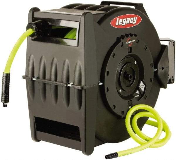 Legacy - 75' Spring Retractable Hose Reel - 300 psi, Hose Included - All Tool & Supply