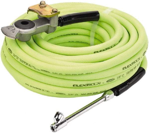 Legacy - Air Compressor Truck Tire Inflator Kit - 300 psi, 3/8" ID x 50' Flexzilla Air Hose; Glad-Hand Attachment; 30° Dual Air Chuck - All Tool & Supply