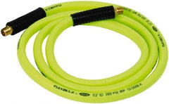 Legacy - 1/2" ID x 0.74" OD 8' Long Lead-In Whip Hose - MNPT x MNPT Ends, 300 Working psi, 140°, 3/8" Fitting, Green - All Tool & Supply