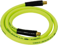 Legacy - 1/2" ID x 0.74" OD 6' Long Lead-In Whip Hose - FNPT x MNPT Swivel Ends, 300 Working psi, 140°, 3/8" Fitting, Green - All Tool & Supply