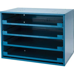 Value Collection - 4 Drawer, Small Parts Slide Rack Cabinet - 12-1/2" Deep x 20-1/2" Wide x 14-5/8" High - All Tool & Supply