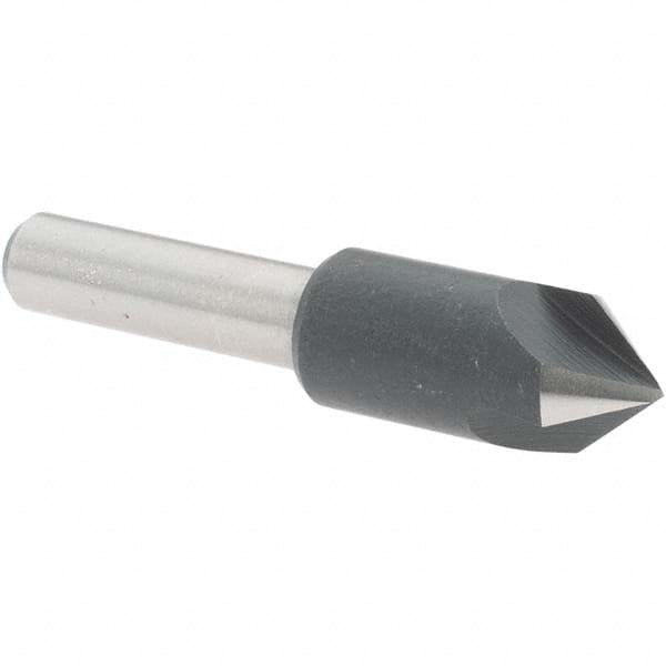 Value Collection - 3/8" Head Diam, 1/4" Shank Diam, 3 Flute 82° High Speed Steel Countersink - All Tool & Supply