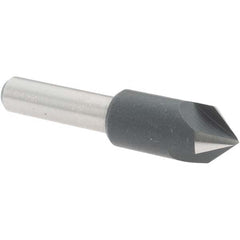 Value Collection - 3/8" Head Diam, 1/4" Shank Diam, 3 Flute 82° High Speed Steel Countersink - All Tool & Supply