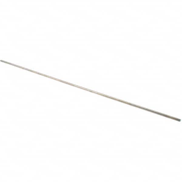 Threaded Rod: 3/8-16, 3' Long, Stainless Steel, Grade 304 (18-8)