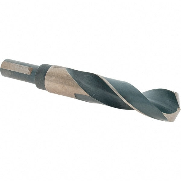 Made in USA - 23/32" High Speed Steel, 135° Point, Round with Flats Shank Maintenance Drill Bit - All Tool & Supply