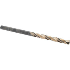 Made in USA - 9/64" High Speed Steel, 135° Point, Straight Shank Maintenance Drill Bit - All Tool & Supply