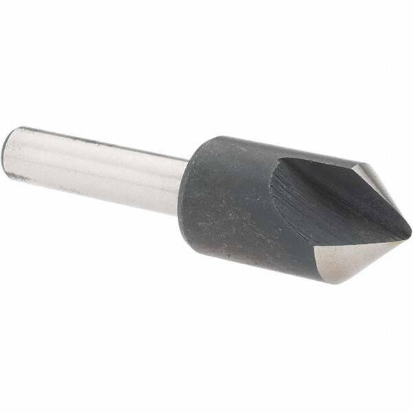 Value Collection - 1/2" Head Diam, 1/4" Shank Diam, 1 Flute 82° High Speed Steel Countersink - All Tool & Supply