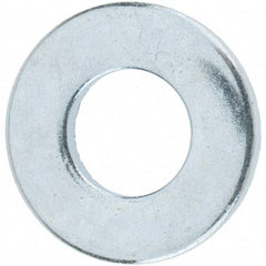 Value Collection - M8 Screw, Grade 12.9 Steel Standard Flat Washer - 9mm ID x 18.5mm OD, 1.6mm Thick, Zinc-Plated Finish - All Tool & Supply