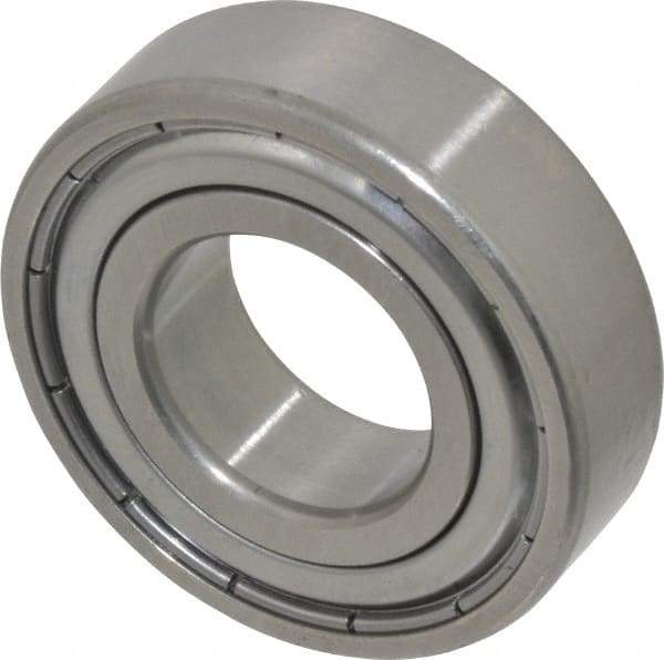 SKF - 20mm Bore Diam, 42mm OD, Double Shield Deep Groove Radial Ball Bearing - 12mm Wide, 1 Row, Round Bore, 5,000 Nm Static Capacity, 9,950 Nm Dynamic Capacity - All Tool & Supply