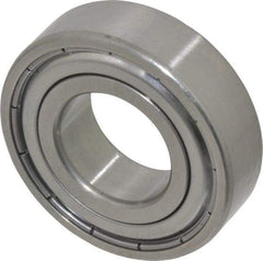 SKF - 20mm Bore Diam, 42mm OD, Double Shield Deep Groove Radial Ball Bearing - 12mm Wide, 1 Row, Round Bore, 5,000 Nm Static Capacity, 9,950 Nm Dynamic Capacity - All Tool & Supply