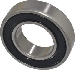 SKF - 25mm Bore Diam, 47mm OD, Double Seal Deep Groove Radial Ball Bearing - 12mm Wide, 1 Row, Round Bore, 6,550 Nm Static Capacity, 11,900 Nm Dynamic Capacity - All Tool & Supply