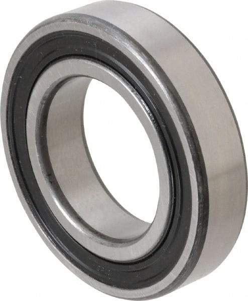 SKF - 35mm Bore Diam, 62mm OD, Double Seal Deep Groove Radial Ball Bearing - 14mm Wide, 1 Row, Round Bore, 10,200 Nm Static Capacity, 16,800 Nm Dynamic Capacity - All Tool & Supply