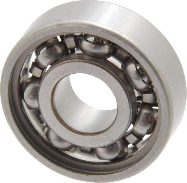 SKF - 8mm Bore Diam, 22mm OD, Open Deep Groove Radial Ball Bearing - 7mm Wide, 1 Row, Round Bore, 1,370 Nm Static Capacity, 3,450 Nm Dynamic Capacity - All Tool & Supply