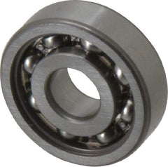 SKF - 10mm Bore Diam, 30mm OD, Open Deep Groove Radial Ball Bearing - 9mm Wide, 1 Row, Round Bore, 2,360 Nm Static Capacity, 5,400 Nm Dynamic Capacity - All Tool & Supply