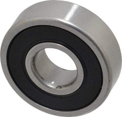 SKF - 12mm Bore Diam, 32mm OD, Double Seal Deep Groove Radial Ball Bearing - 10mm Wide, 1 Row, Round Bore, 3,100 Nm Static Capacity, 7,280 Nm Dynamic Capacity - All Tool & Supply