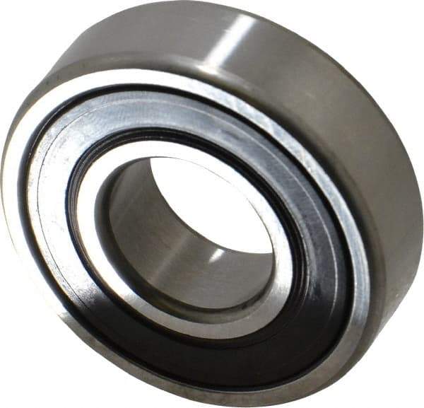 SKF - 20mm Bore Diam, 47mm OD, Double Seal Deep Groove Radial Ball Bearing - 14mm Wide, 1 Row, Round Bore, 6,550 Nm Static Capacity, 13,500 Nm Dynamic Capacity - All Tool & Supply